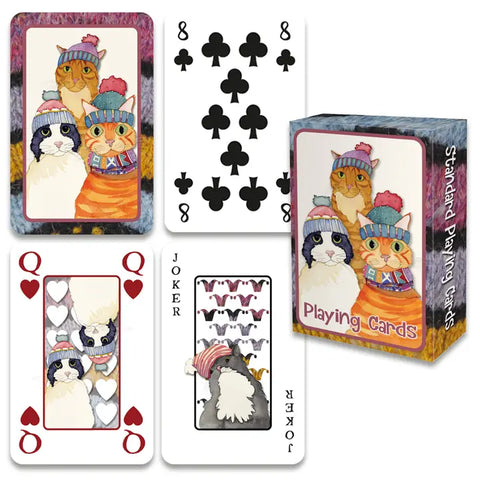 Cats In Hats Playing Cards