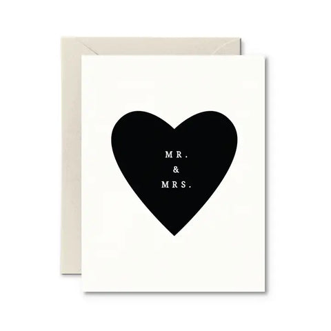 Mr & Mrs Wedding Card