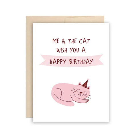 Me + The Cat Birthday Card