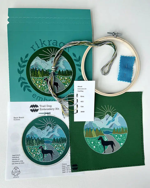 Trail Dog Embroidery Kit
