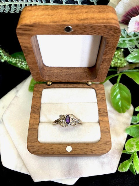 Floral Amethyst Ring