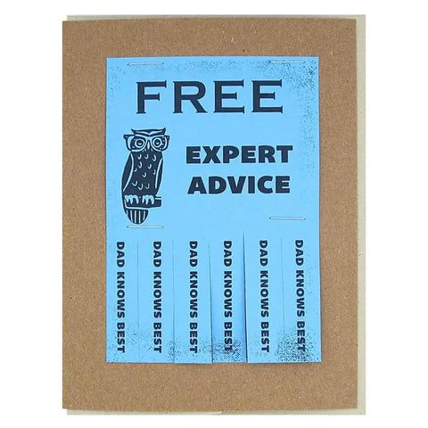 Dad Knows Best Card
