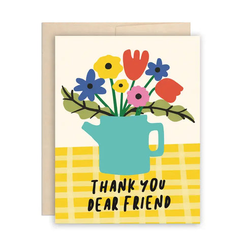 Floral Teapot Thank You Card