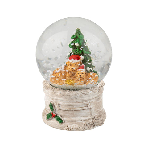 Cats & Tree Mini Snow Globe