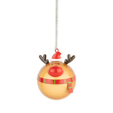 Reindeer On Spring Ornament