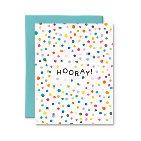 Hooray Confetti Card