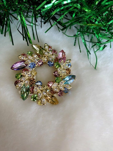 Pastel Wreath Brooch