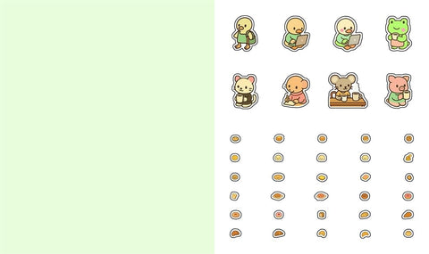Cute & Cozy Sticker Book - Coffee Shops