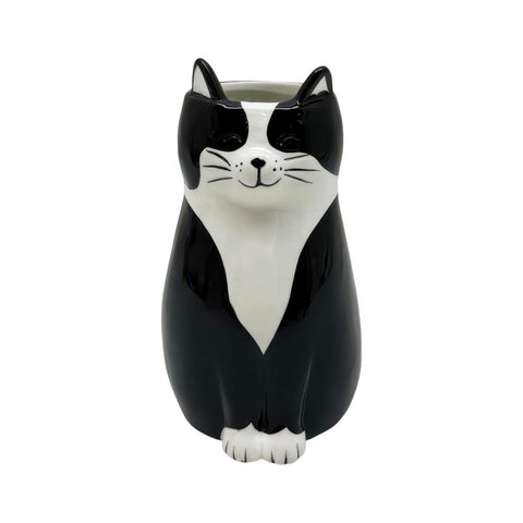 Tuxedo Cat Vase