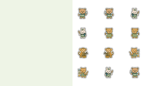 Cute & Cozy Sticker Book - Convenience Stores