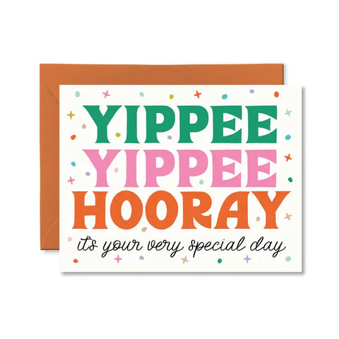 Yippee Yippee Hooray Birthday Card