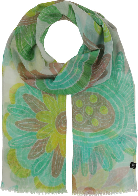 Abstract Wildflower Scarf