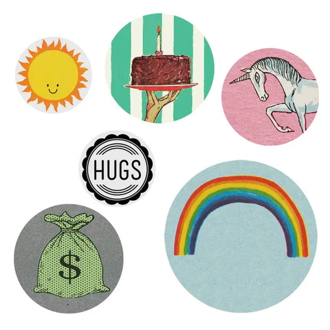 Rainbows & Sunshine Button Pack
