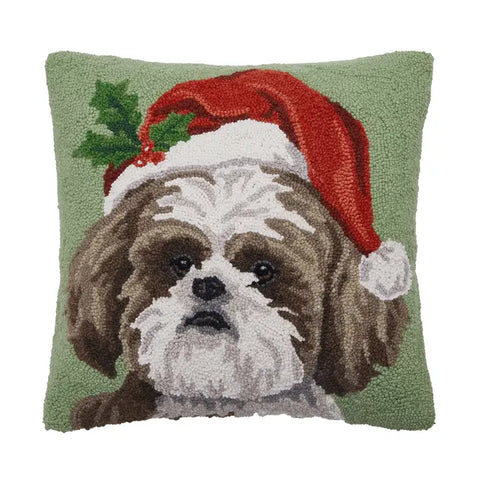 Shih Tzu Hooked Pillow