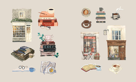 Dark Academia Sticker Book