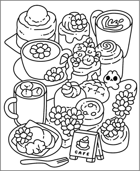 Cute' N' Cozy Colouring Book
