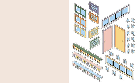 Cute & Cozy Sticker Book - Convenience Stores