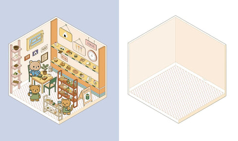 Cute & Cozy Sticker Book - Convenience Stores