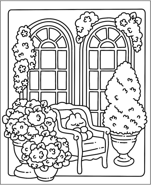 Cute' N' Cozy Colouring Book