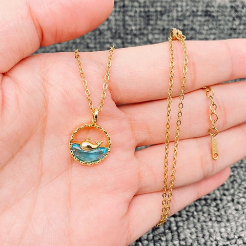 Whale at Sea Necklace