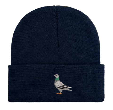 Embroidered Pigeon Beanie