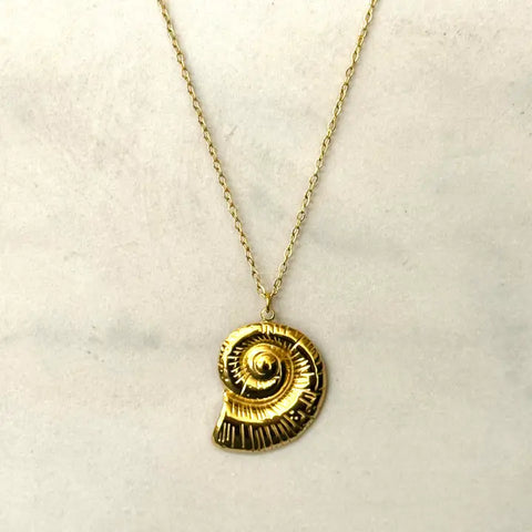 Spiral Seashell Necklace