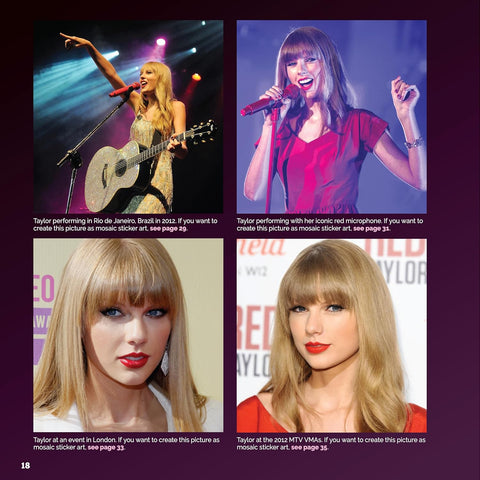 Taylor Swift Mosaic Sticker Book