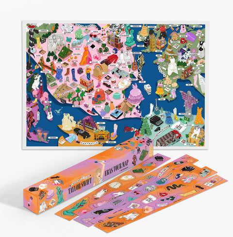 Taylor Swift Era's Tour Map