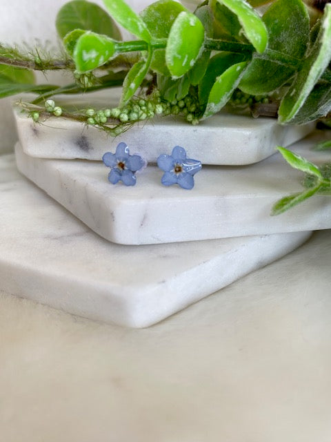 Framless Forget Me Not Studs