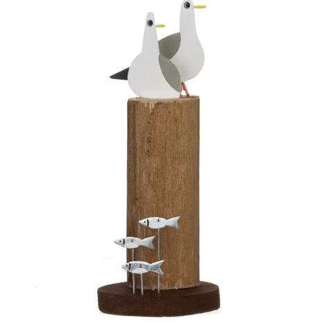 Seagull's On A Post