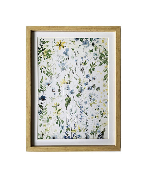 Framed Picture of Forget-Me-Not Flowers