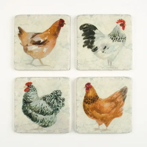 Chicken Coaster Set