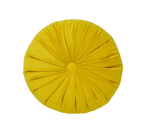 Round Yellow Pillow