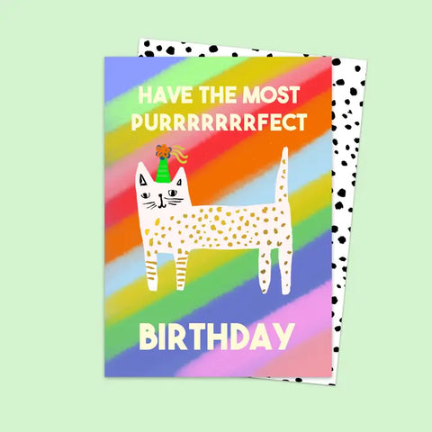 PURRR-FECT B-DAY Card
