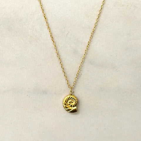 Spiral Seashell Necklace