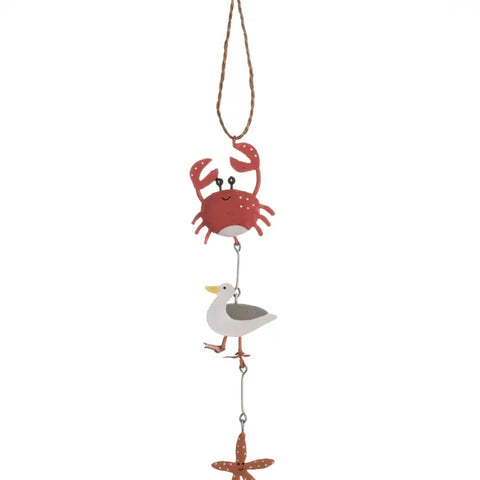 Hanging Crab & Starfish Ornament