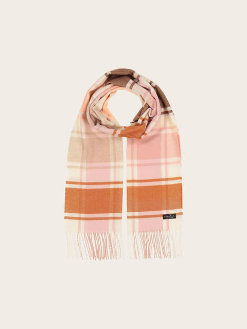 Checks Scarf Cashew