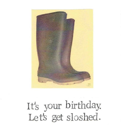 Let's Get Sloshed Birthday Card