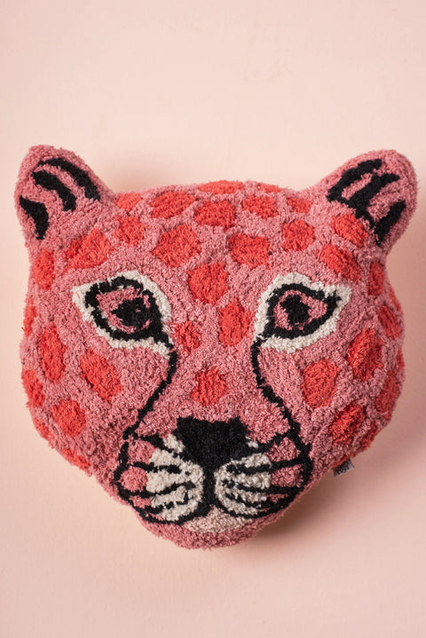 Pink Leopard Cushion