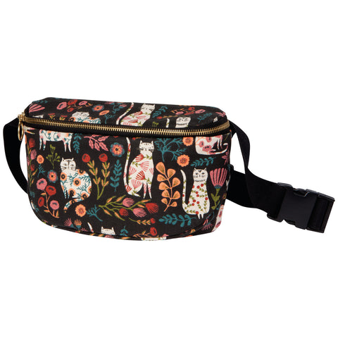 Cat Bloom Hip Bag