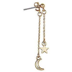 Moon and Star Earrings