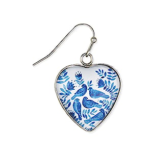 Bird Heart Earrings