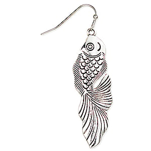 Etched Fish Earrings