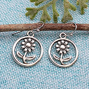 Daisy Circle Earrings