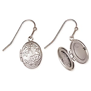 Floral Locket Earrings