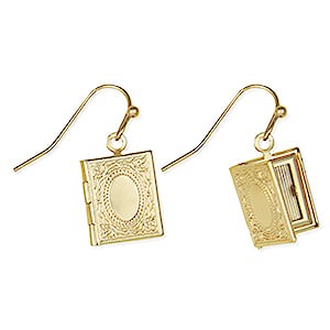 Lil' Book Locket Earrings