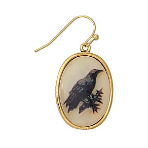 Raven Print Earrings