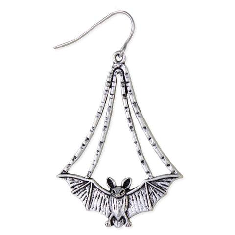 Hanging Bat Earrings