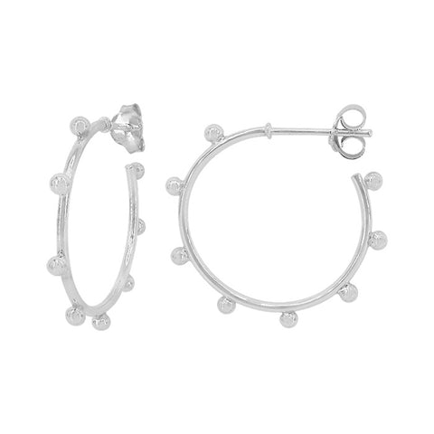 8 Beaded Hoops