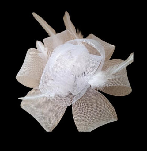 White Flower Fascinator